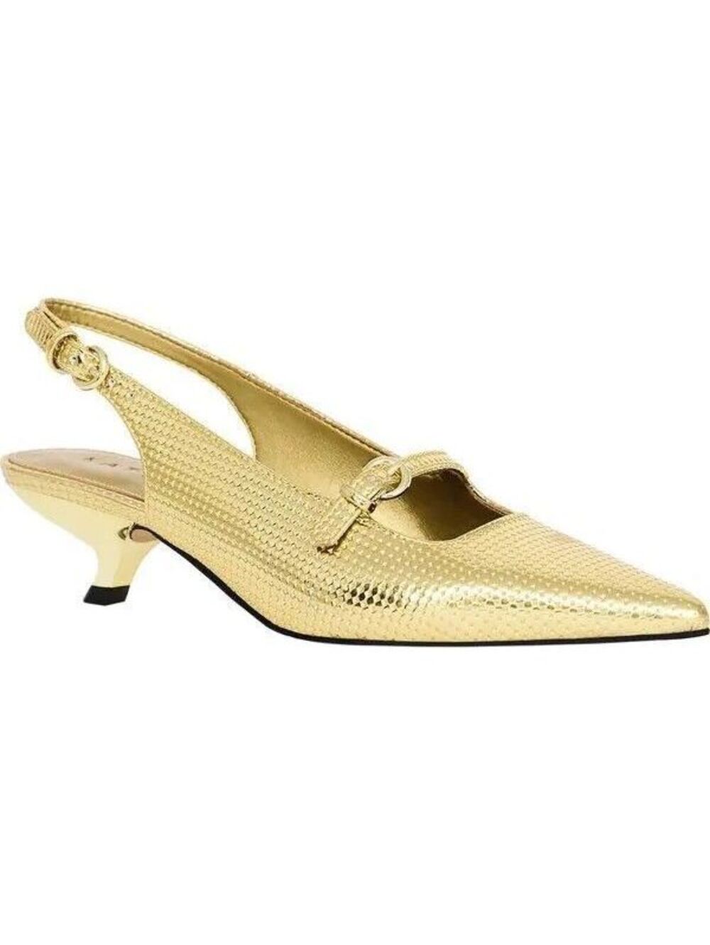 Katy Perry THE MICRO HEEL SLING BACK- Gold (5.5) Retail $109